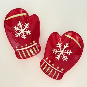 Hallmark Christmas Mitten Serving Dishes